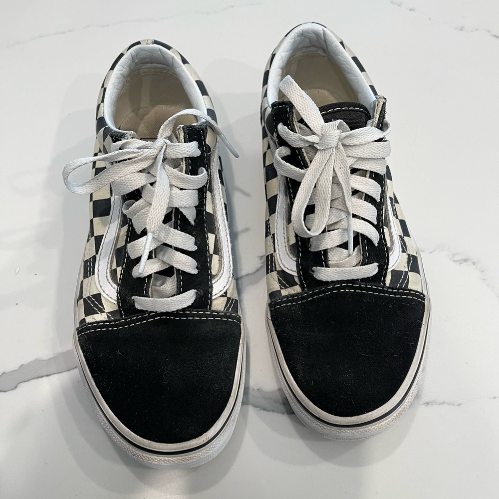 Vans Men /women Check Black/White